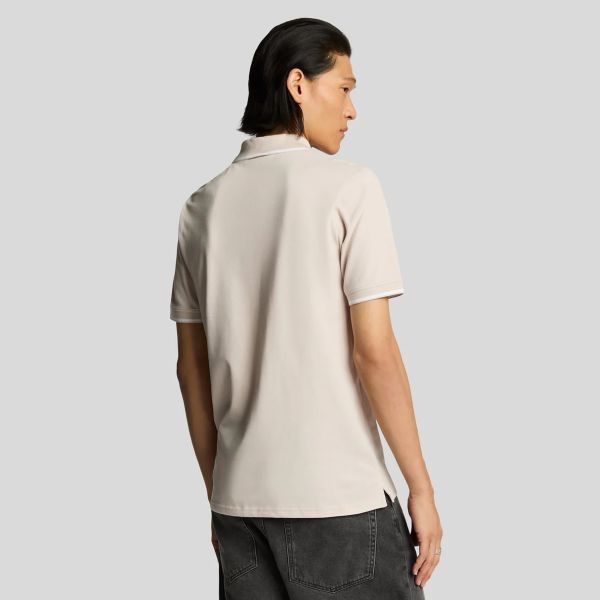 Lyle & Scott Tipped Polo Roze/Beige