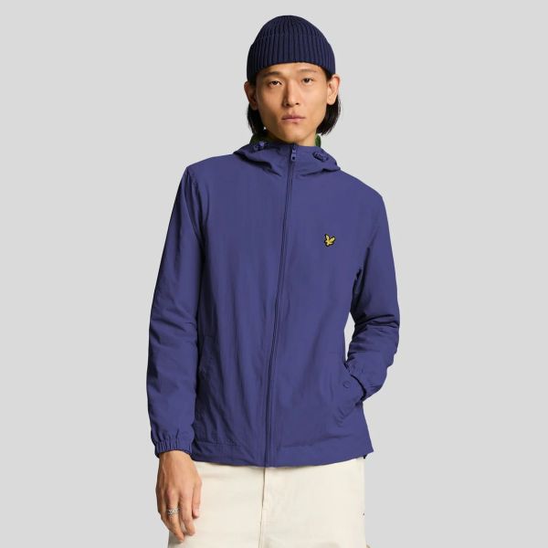 Lyle & Scott Zip Through Hooded Jack Donker Blauw