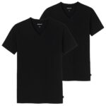 Mezaldy V-Neck T-shirt 2-Pack Zwart