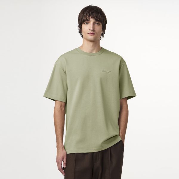 NN.07 Nat Logo T-shirt Licht Groen