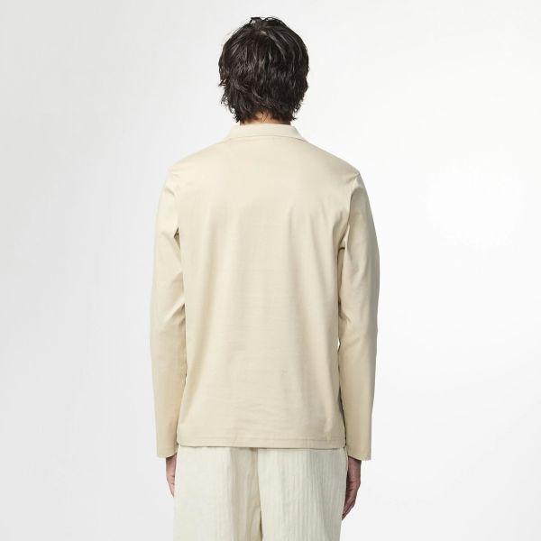 NN.07 Paul Longsleeve Polo Beige