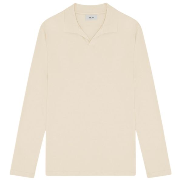 NN.07 Paul Longsleeve Polo Beige