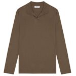 NN.07 Paul Longsleeve Polo Donker Groen