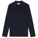 NN.07 Paul Longsleeve Polo Navy