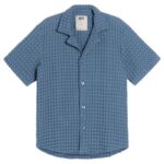 OAS Cuba Waffle Overhemd Blauw