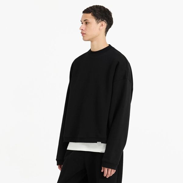 Represent Initial Boxy Sweater Zwart