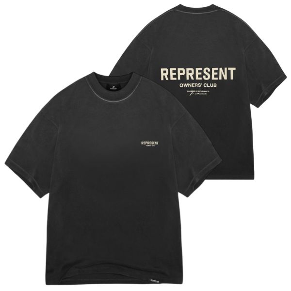 Represent Owners Club T-shirt Aged Zwart