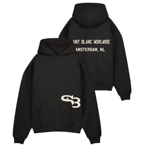 Saint Blanc Interlock Hoodie Zwart