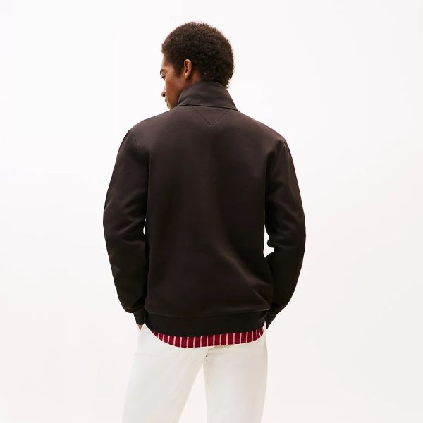 Tommy Hilfiger Essential Intechno Quarter Zip Sweater Zwart