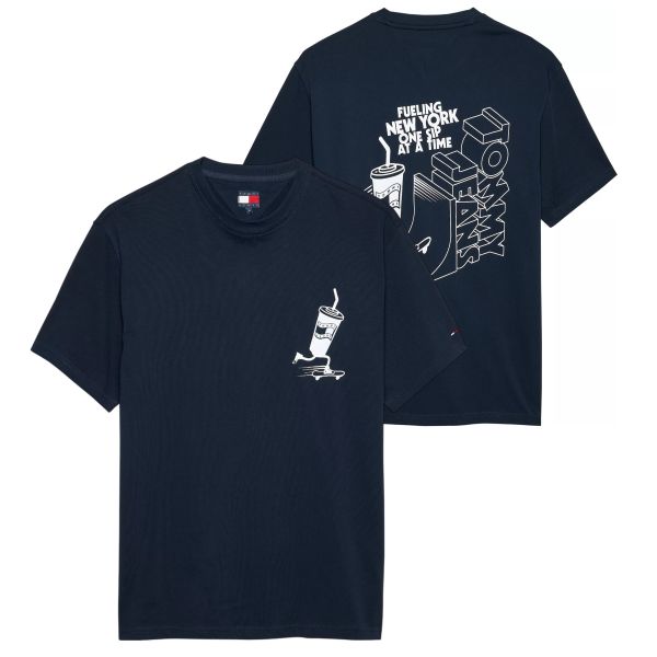 Tommy Jeans Relaxed Skater Back T-shirt Navy