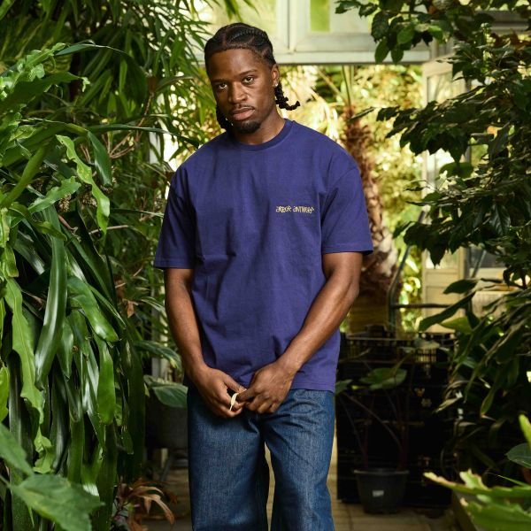 Arbor Antwerp Green Blossoms T-shirt Navy