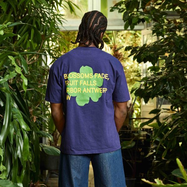 Arbor Antwerp Green Blossoms T-shirt Navy