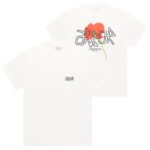 Arbor Antwerp Orange Poppy T-shirt Wit