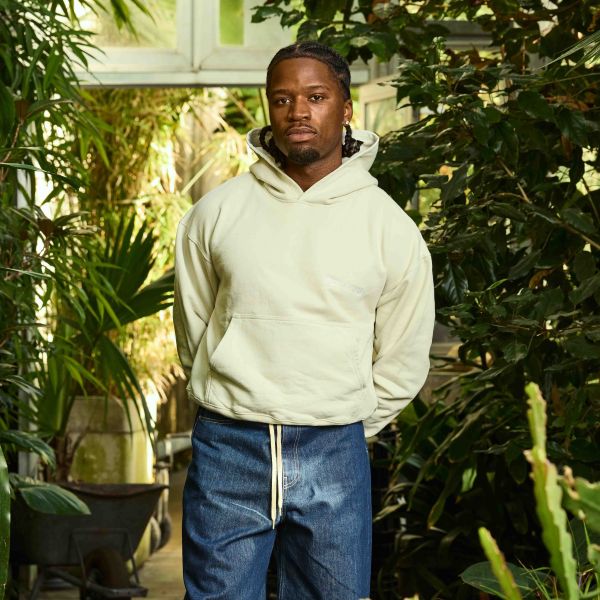 Arbor Antwerp Pink Blossoms Hoodie Beige/Groen