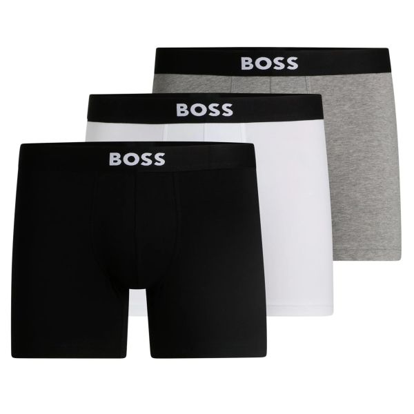 Boss One Brief Boxer 3-Pack Zwart/Wit/Grijs