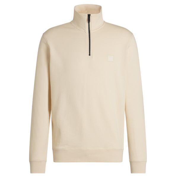 Boss Zetrust Half Zip Sweater Beige