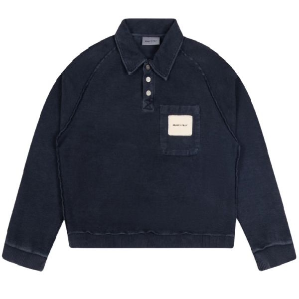 Bram's Fruit Chest Pocket Polo Sweater Navy