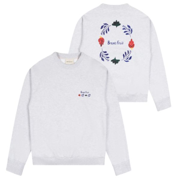 Bram's Fruit Flora Sweater Grijs