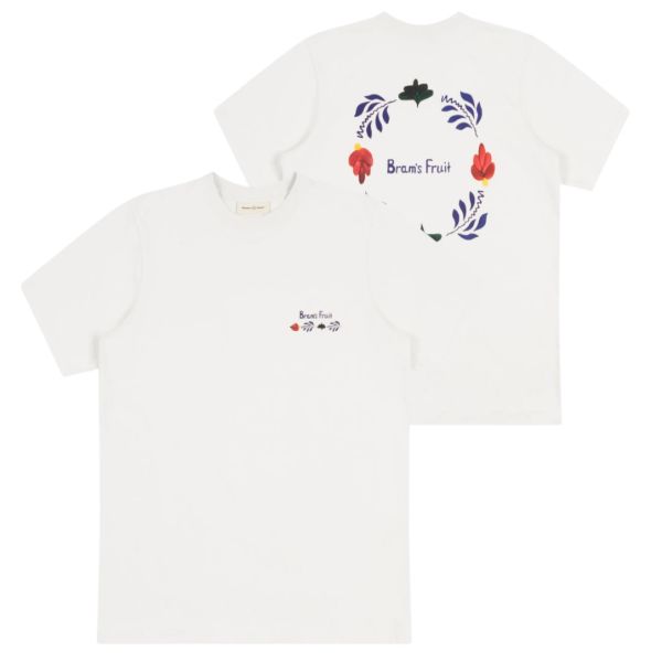Bram's Fruit Flora T-shirt Wit