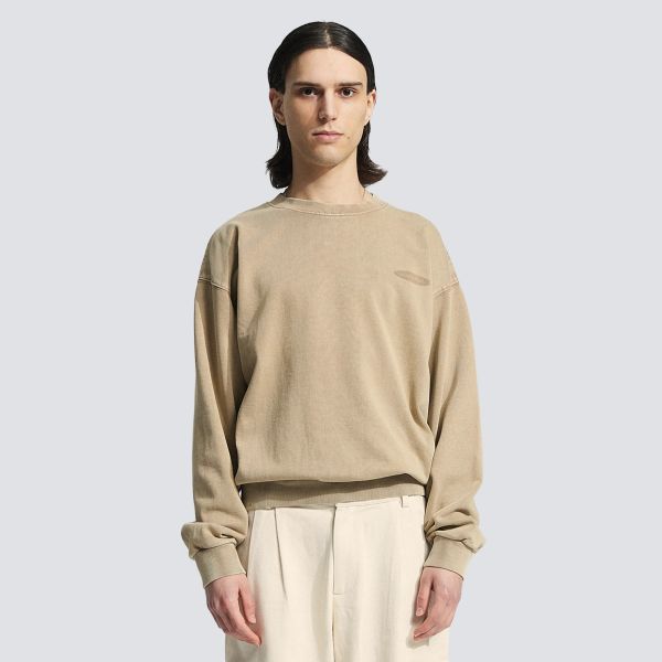 Bram's Fruit Gardening Distressed Sweater Beige