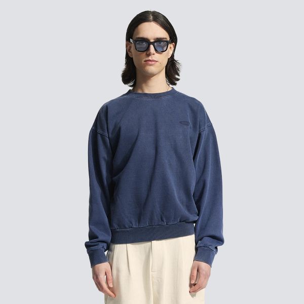 Bram's Fruit Gardening Distressed Sweater Donker Blauw