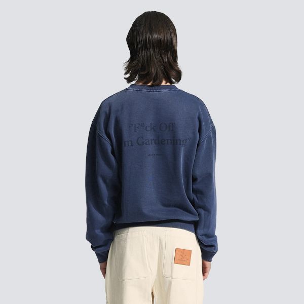 Bram's Fruit Gardening Distressed Sweater Donker Blauw