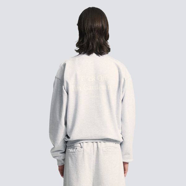 Bram's Fruit Gardening Distressed Sweater Grijs