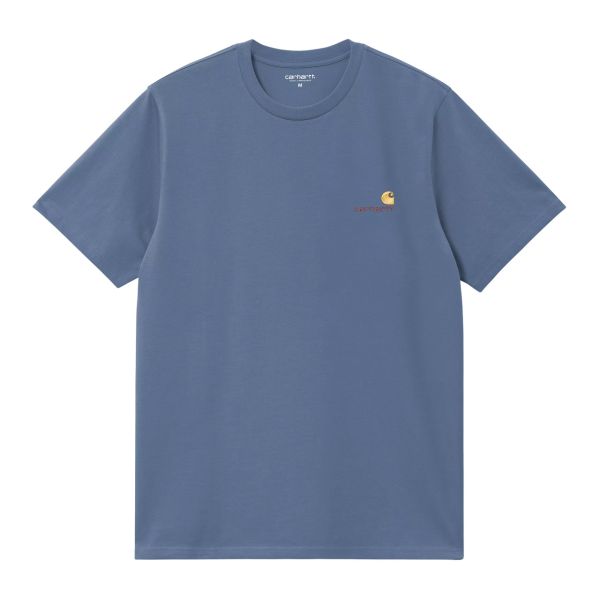 Carhartt WIP American Script T-shirt Blauw