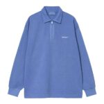 Carhartt WIP Piqué Script Half Zip Sweater Blauw