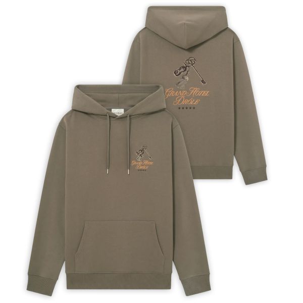 Drôle De Monsieur Grand Hôtel Hoodie Bruin