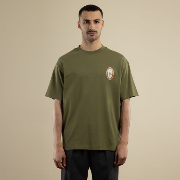Drôle De Monsieur Groom T-shirt Donker Groen