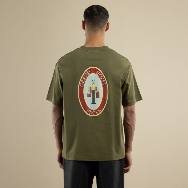 Drôle De Monsieur Groom T-shirt Donker Groen