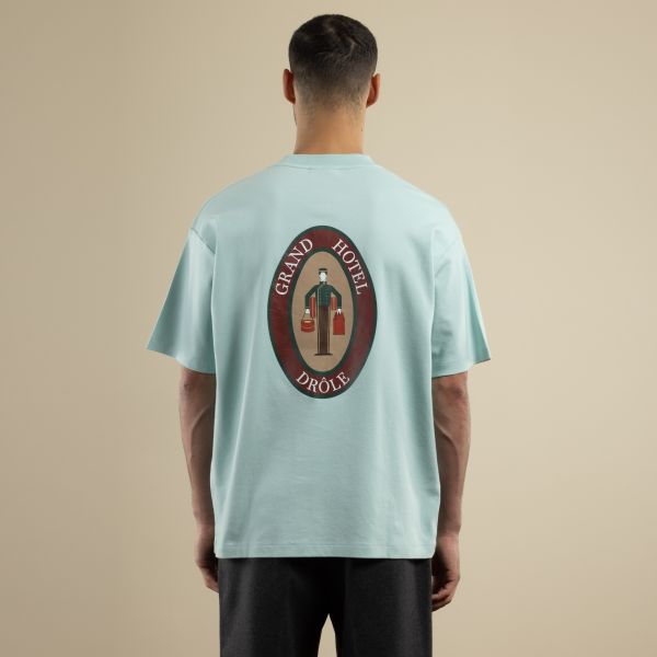 Drôle De Monsieur Groom T-shirt Licht Blauw