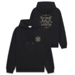 Drôle De Monsieur Slogan Tresses Hoodie Zwart