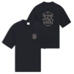 Drôle De Monsieur Slogan Tresses T-shirt Zwart