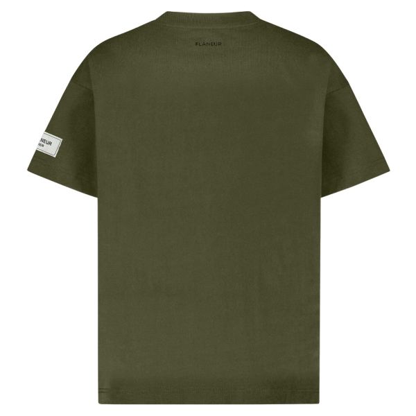 Flâneur Atelier T-shirt Donker Groen