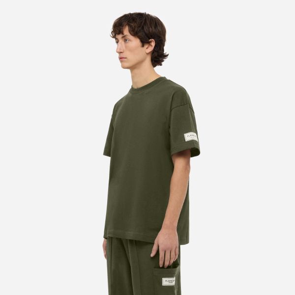 Flâneur Atelier T-shirt Donker Groen