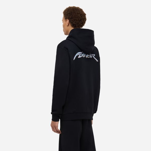 Flâneur Chrome Hoodie Zwart