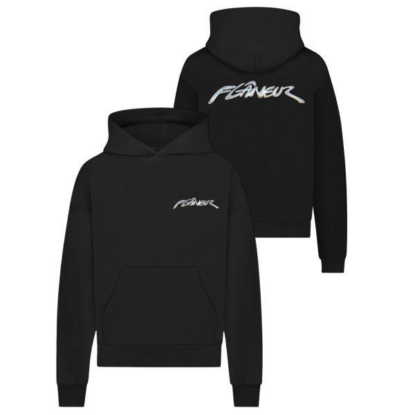 Flâneur Chrome Hoodie Zwart