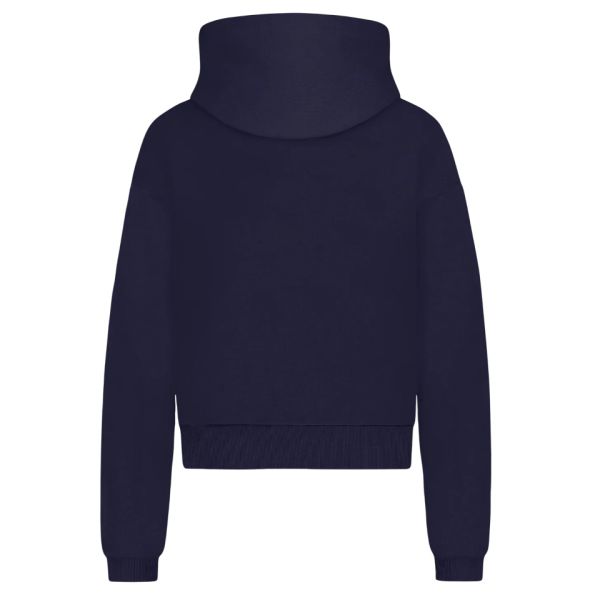 Flâneur Embossed Zip-Up Vest Donker Blauw