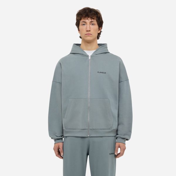 Flâneur Logo Vest Donker Groen/Blauw