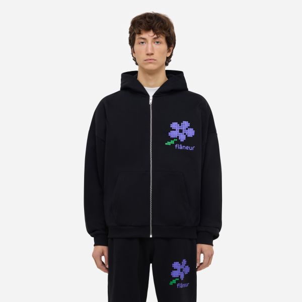 Flâneur Pixel Flower Vest Zwart