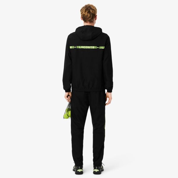 Lacoste Logo Stripe Trainingspak Zwart
