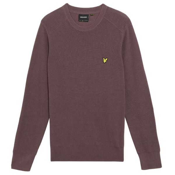 Lyle & Scott Engineered Rib Sweater Bruin