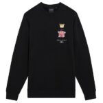 Lyle & Scott Rose and Crown Sweater Zwart