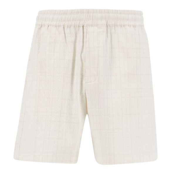 Olaf Fine Check Camp Korte Broek Off White