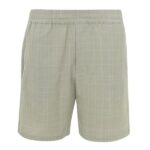 Olaf Fine Check Camp Korte Broek Licht Groen