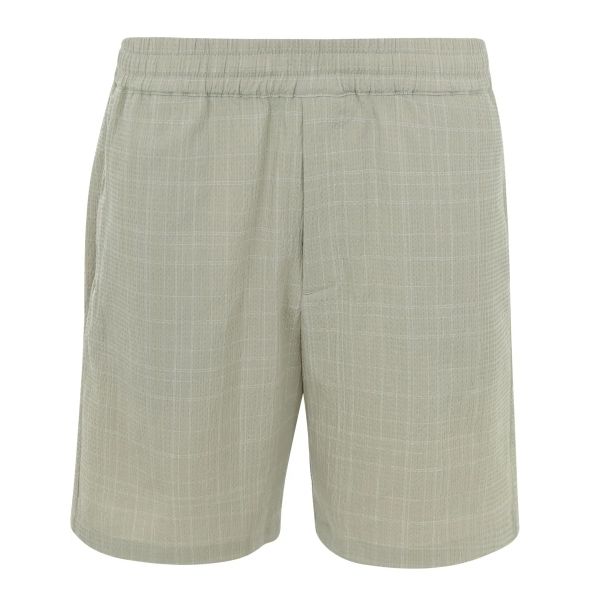 Olaf Fine Check Camp Korte Broek Licht Groen