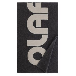 Olaf Retro Applique Sjaal Antraciet