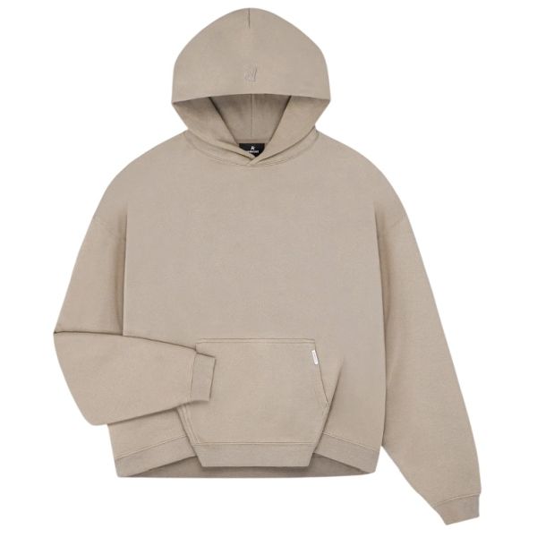 Represent Initial Boxy Hoodie Beige